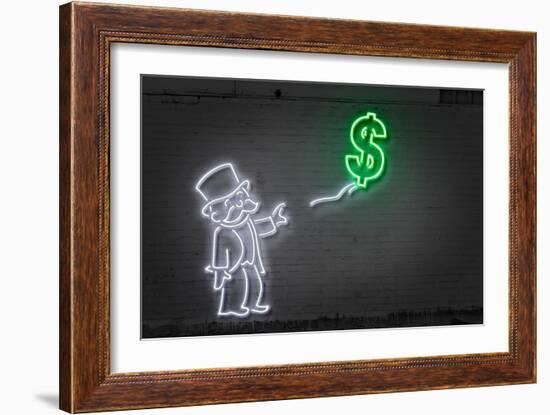 Dollar Balloon-Octavian Mielu-Framed Premium Giclee Print