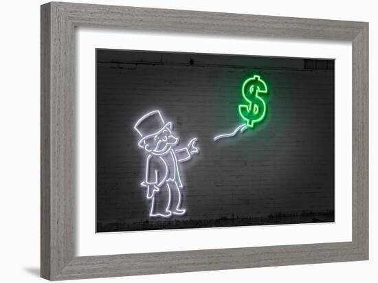 Dollar Balloon-Octavian Mielu-Framed Art Print