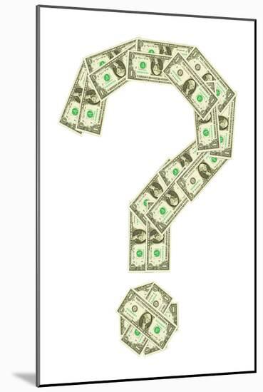 Dollar Question Mark-donatas1205-Mounted Art Print