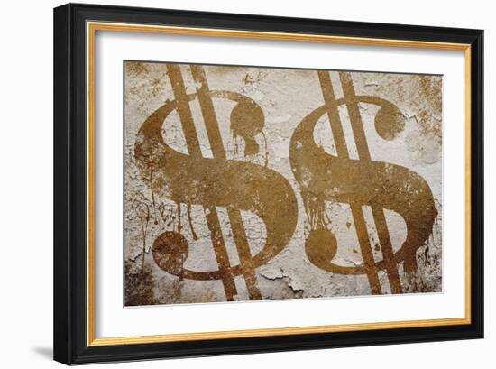 Dollar Signs-Marcus Prime-Framed Art Print