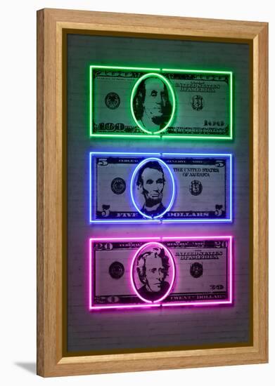 Dollars-Octavian Mielu-Framed Stretched Canvas