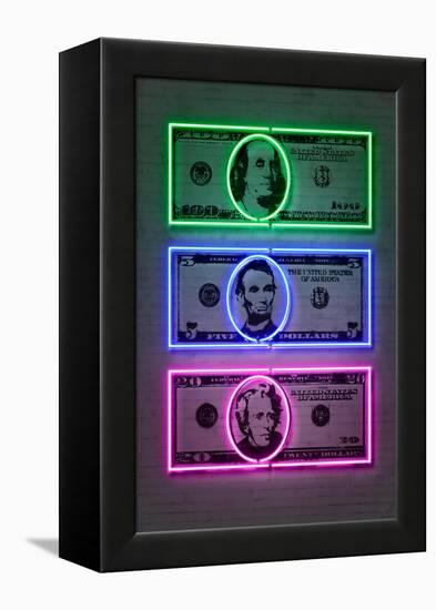 Dollars-Octavian Mielu-Framed Stretched Canvas