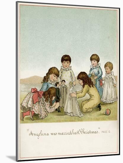 Dollies Wedding-Ida Waugh-Mounted Art Print