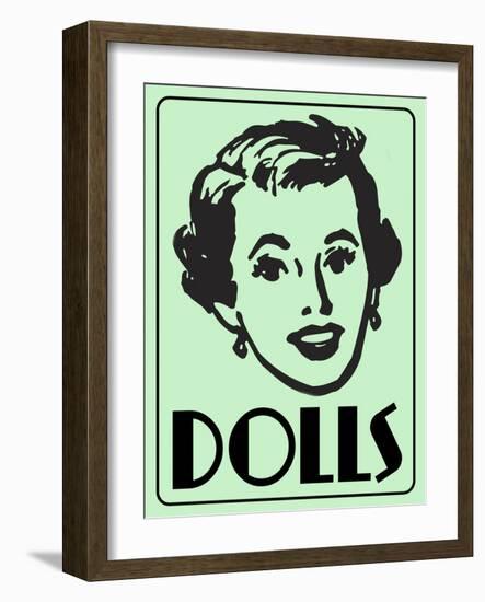 Dolls Green-Retroplanet-Framed Giclee Print