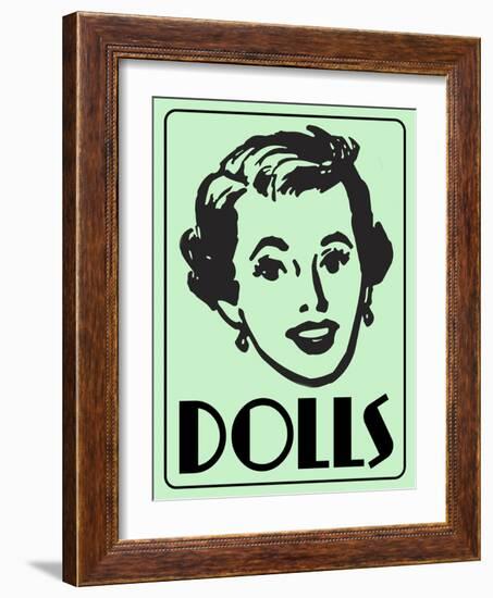 Dolls Green-Retroplanet-Framed Giclee Print