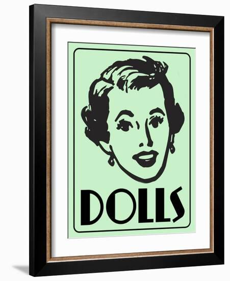 Dolls Green-Retroplanet-Framed Giclee Print