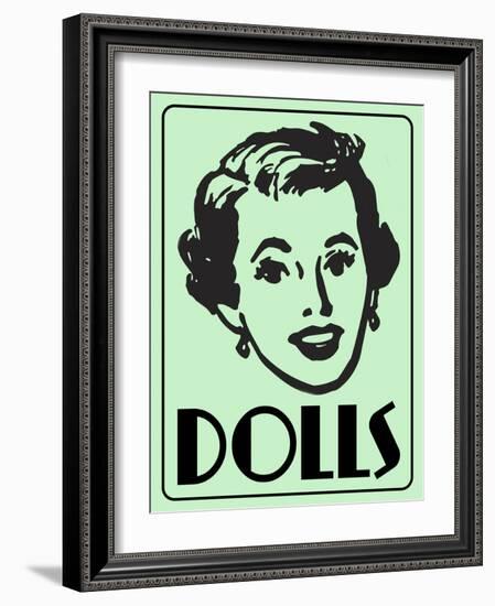 Dolls Green-Retroplanet-Framed Giclee Print