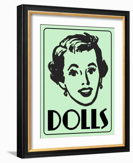 Dolls Green-Retroplanet-Framed Giclee Print