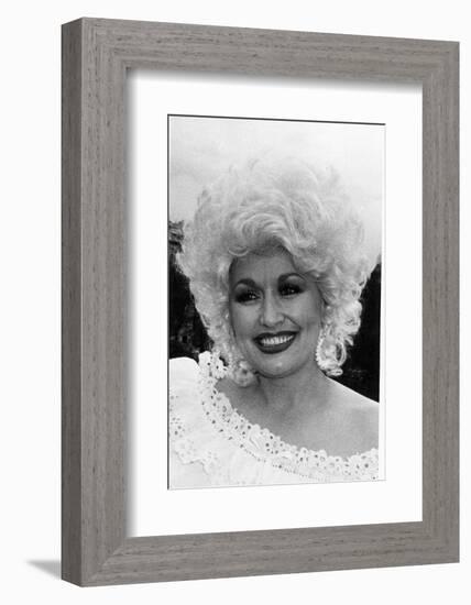 Dolly Parton American Country Singer and Actress May 1983-null-Framed Photographic Print