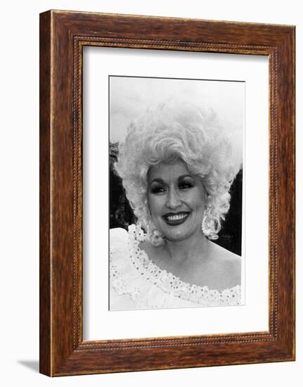 Dolly Parton American Country Singer and Actress May 1983-null-Framed Photographic Print