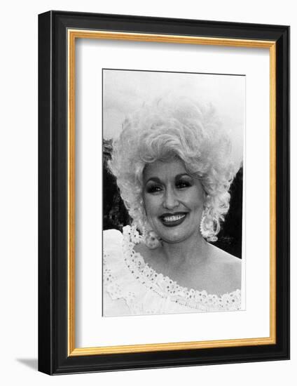 Dolly Parton American Country Singer and Actress May 1983-null-Framed Photographic Print