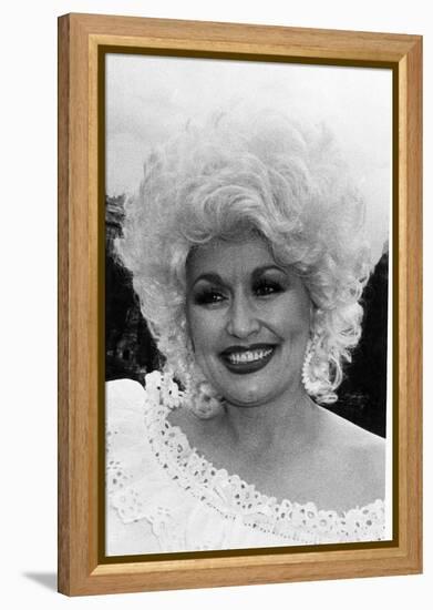 Dolly Parton American Country Singer and Actress May 1983-null-Framed Premier Image Canvas