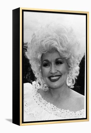 Dolly Parton American Country Singer and Actress May 1983-null-Framed Premier Image Canvas