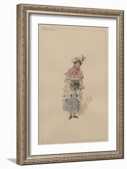 Dolly Varden, C.1920s-Joseph Clayton Clarke-Framed Giclee Print