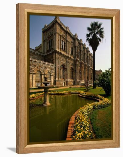 Dolmabahce Palace, the Bosporus, Istanbul, Turkey-Walter Bibikow-Framed Premier Image Canvas