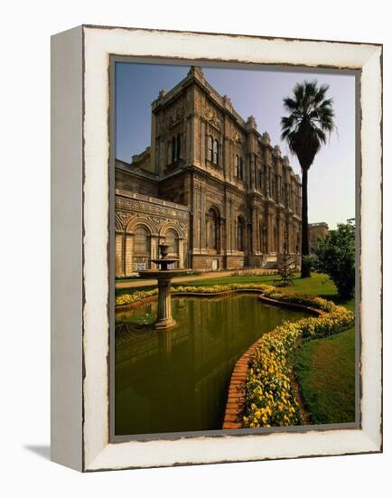 Dolmabahce Palace, the Bosporus, Istanbul, Turkey-Walter Bibikow-Framed Premier Image Canvas