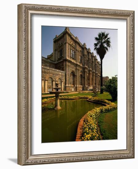 Dolmabahce Palace, the Bosporus, Istanbul, Turkey-Walter Bibikow-Framed Photographic Print