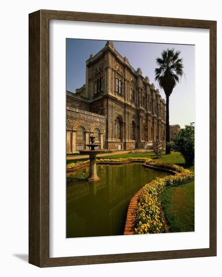 Dolmabahce Palace, the Bosporus, Istanbul, Turkey-Walter Bibikow-Framed Photographic Print