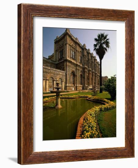 Dolmabahce Palace, the Bosporus, Istanbul, Turkey-Walter Bibikow-Framed Photographic Print