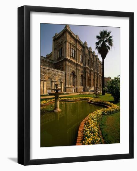 Dolmabahce Palace, the Bosporus, Istanbul, Turkey-Walter Bibikow-Framed Photographic Print