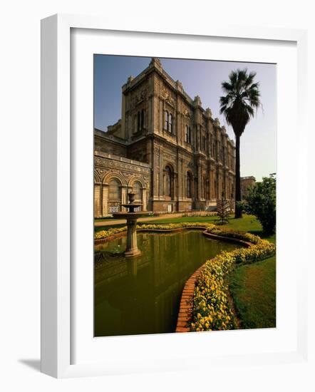 Dolmabahce Palace, the Bosporus, Istanbul, Turkey-Walter Bibikow-Framed Photographic Print