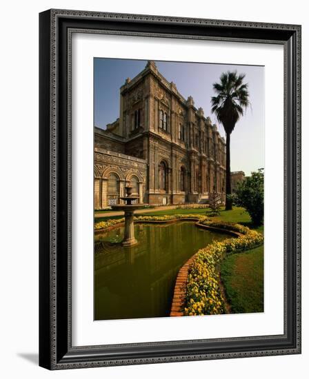 Dolmabahce Palace, the Bosporus, Istanbul, Turkey-Walter Bibikow-Framed Photographic Print