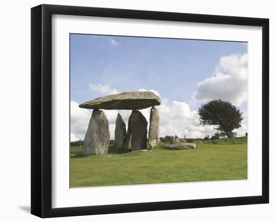 Dolmen, Neolithic Burial Chamber 4500 Years Old, Pentre Ifan, Pembrokeshire, Wales-Sheila Terry-Framed Photographic Print