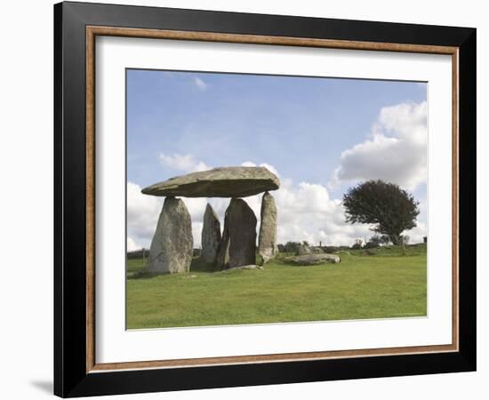 Dolmen, Neolithic Burial Chamber 4500 Years Old, Pentre Ifan, Pembrokeshire, Wales-Sheila Terry-Framed Photographic Print