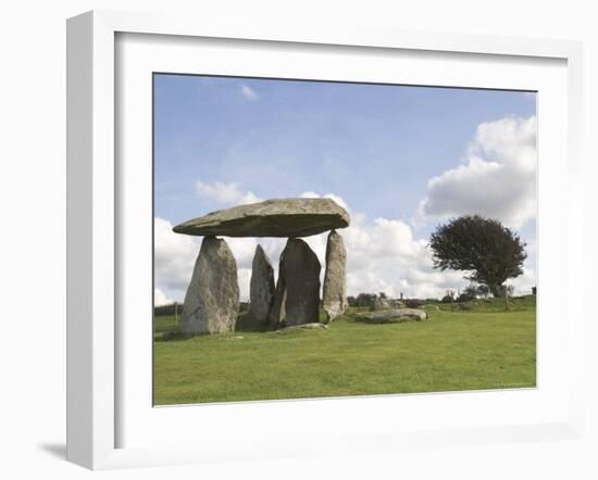 Dolmen, Neolithic Burial Chamber 4500 Years Old, Pentre Ifan, Pembrokeshire, Wales-Sheila Terry-Framed Photographic Print