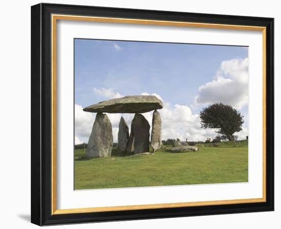 Dolmen, Neolithic Burial Chamber 4500 Years Old, Pentre Ifan, Pembrokeshire, Wales-Sheila Terry-Framed Photographic Print