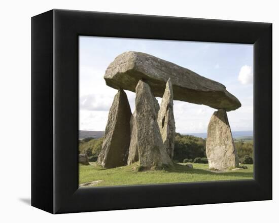 Dolmen, Neolithic Burial Chamber 4500 Years Old, Pentre Ifan, Pembrokeshire, Wales-Sheila Terry-Framed Premier Image Canvas