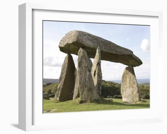 Dolmen, Neolithic Burial Chamber 4500 Years Old, Pentre Ifan, Pembrokeshire, Wales-Sheila Terry-Framed Photographic Print