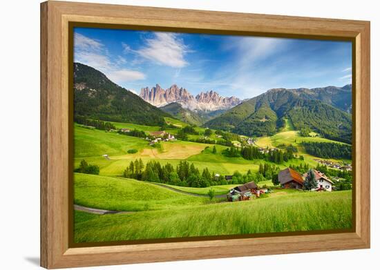 Dolomites Alps, Mountain - Val Di Funes-TTstudio-Framed Premier Image Canvas