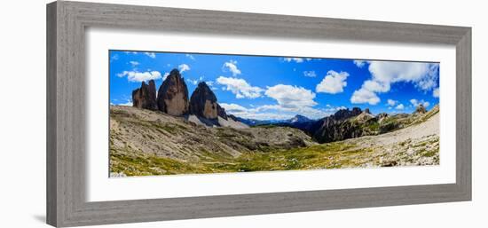 Dolomites, Italy - Tre Cime Di Lavaredo  Drei Zinnen (Unesco Natural World Heritage in Italy) Pano-Gorilla-Framed Photographic Print