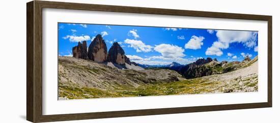 Dolomites, Italy - Tre Cime Di Lavaredo  Drei Zinnen (Unesco Natural World Heritage in Italy) Pano-Gorilla-Framed Photographic Print