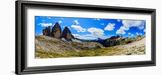 Dolomites, Italy - Tre Cime Di Lavaredo  Drei Zinnen (Unesco Natural World Heritage in Italy) Pano-Gorilla-Framed Photographic Print