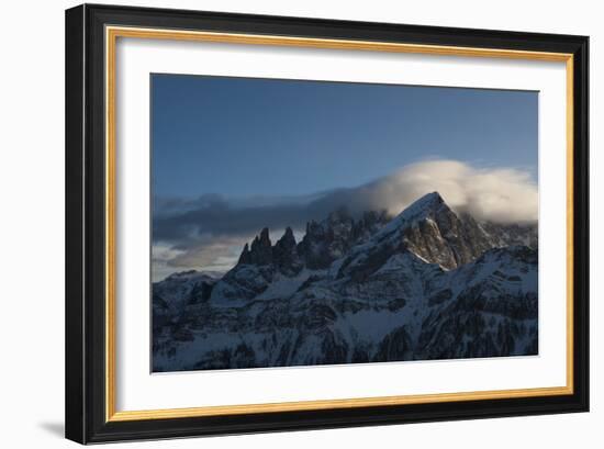 Dolomites, mountain peaks near Falcade, Veneto, Italy, Europe-Alex Treadway-Framed Photographic Print