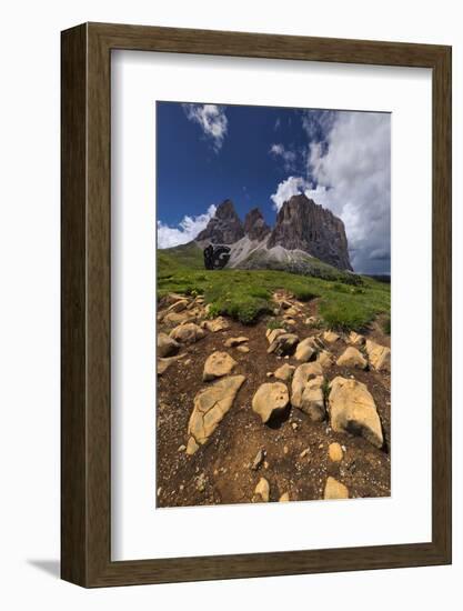 Dolomites, Sassolungo, Rock Formations-Niki Haselwanter-Framed Photographic Print