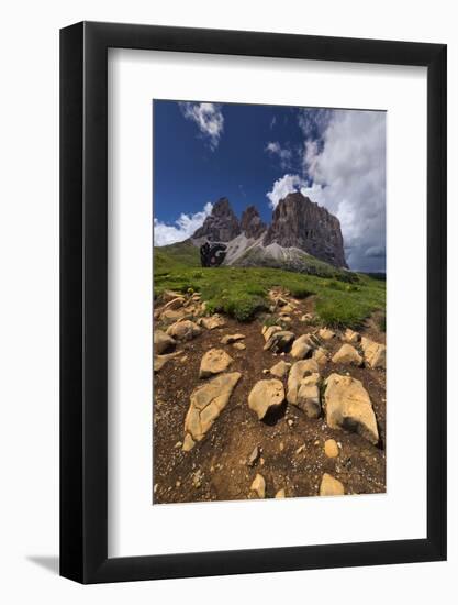 Dolomites, Sassolungo, Rock Formations-Niki Haselwanter-Framed Photographic Print