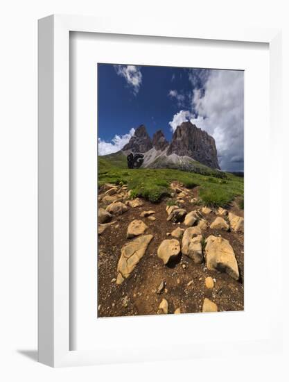 Dolomites, Sassolungo, Rock Formations-Niki Haselwanter-Framed Photographic Print