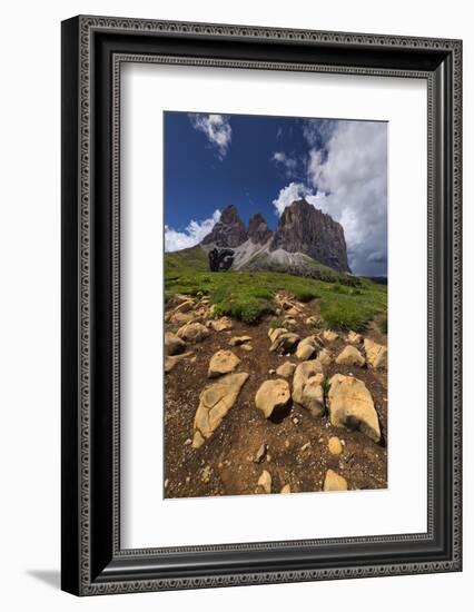 Dolomites, Sassolungo, Rock Formations-Niki Haselwanter-Framed Photographic Print