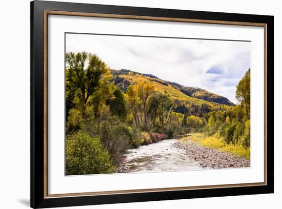 Dolores River, Colorado, USA: The River With Prime Fall Colors-Axel Brunst-Framed Photographic Print