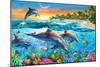 Dolphin Bay-Adrian Chesterman-Mounted Art Print