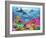 Dolphin Coral Reef-Adrian Chesterman-Framed Art Print