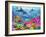 Dolphin Coral Reef-Adrian Chesterman-Framed Art Print