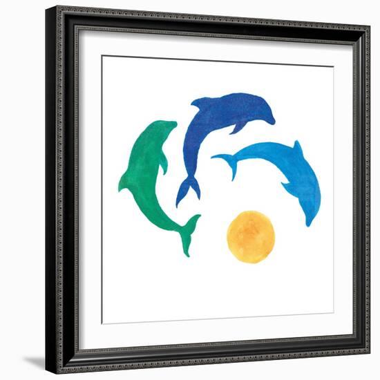 Dolphin Dance-Sue Schlabach-Framed Premium Giclee Print