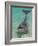 Dolphin in the Ocean, Roatan Island, Honduras-Keren Su-Framed Photographic Print