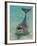 Dolphin in the Ocean, Roatan Island, Honduras-Keren Su-Framed Photographic Print