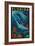 Dolphin Paper Mosaic - Florida-Lantern Press-Framed Art Print