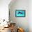 Dolphin With A Baby Floating In The Water-Elena Larina-Framed Premier Image Canvas displayed on a wall
